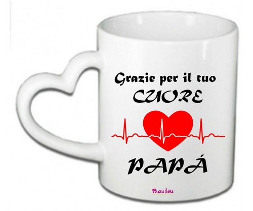 Tazza mug 8x10 cuore - 8x10, scritta