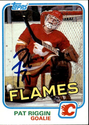 Pat riggin signed auto - riggin, 1981-82