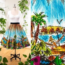 Gonna cerchio souvenir stampa