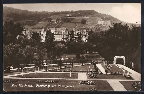 Cartolina bad kissingen hotel - bad, kissingen,