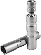 2 Pezzi Chiave Candela 14 / 16Mm, 12 Angoli Chiave a Bussola, Mini Cricchetto, C