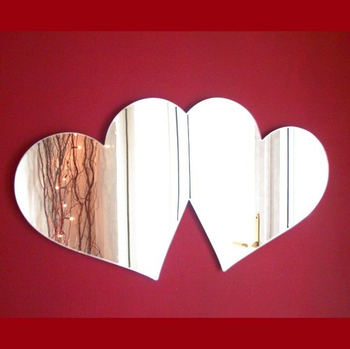 Paio amore cuori specchio - di,