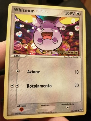 Lotto carta pokemon whismur - carta,