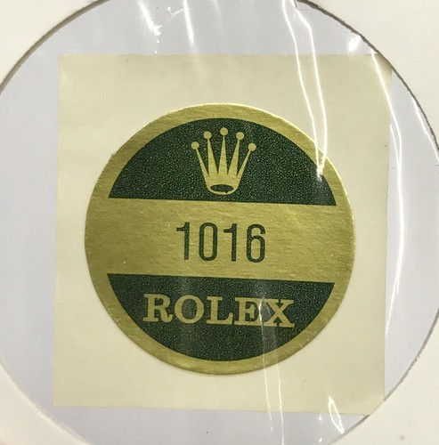 Rolex 1016 caseback sticker - caseback,