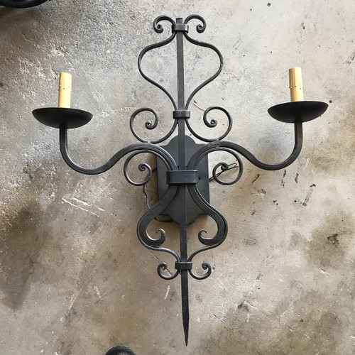 Grande lampada applique doppia - grande,
