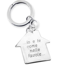 Portachiavi casetta in argento
