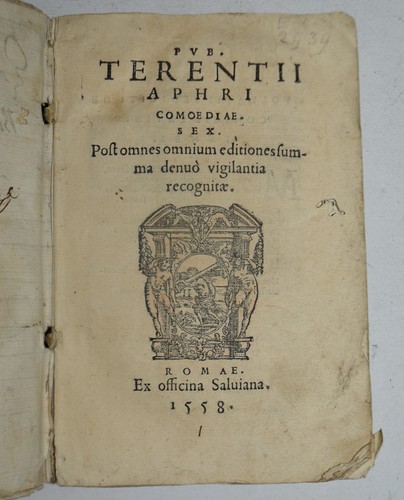 Terentius ediz 1558 - –, ediz.