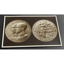 Cartolina  Medaglia Ufficiale Commemorativa Ostensione della S.S. Sindone