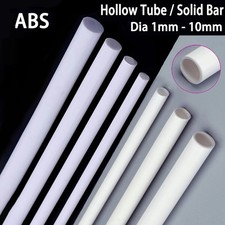 Tubo/asta tondo ABS bianco