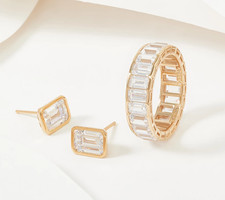 QVC Diamonique Emerald Cut