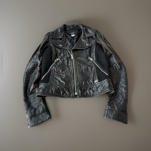 Giacca pelle biker anni - , 00