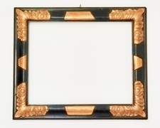  CORNICE ANTICA LACCATA E DORATA XIX SECOLO ITALIA