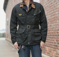 NON STOCK Giacca Moto Cerata