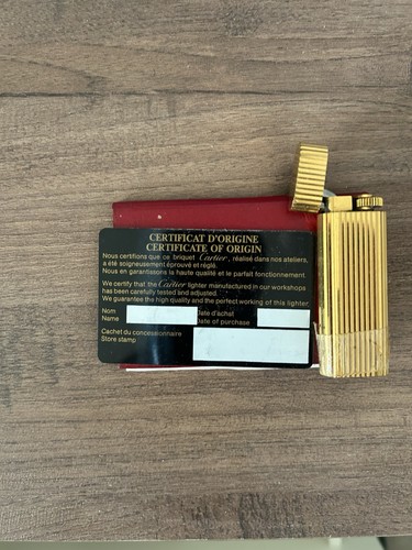 Accendino cartier vintage oro - vintage,