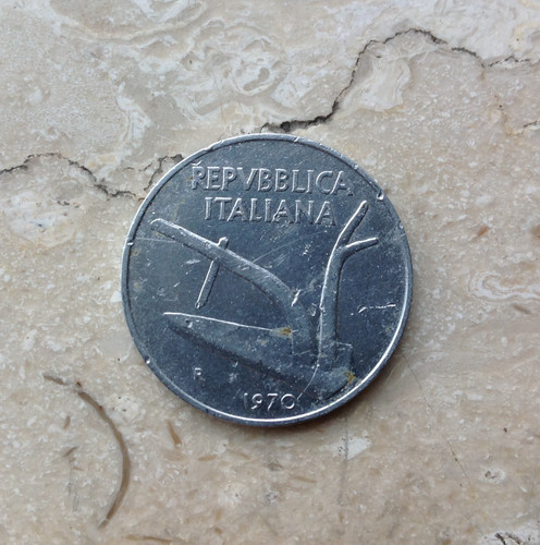 Lire spiga 1970 italia - lire, due