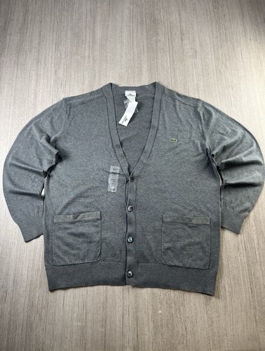 Cardigan lacoste grigio - cardigan,
