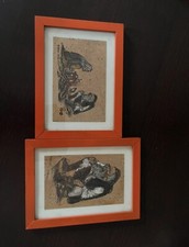 Lotto 2 Quadretti Arte Sarda