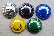 5 CAPSULE CHAMPAGNE, CAPS SPUMANTE, PLACAS CAVA