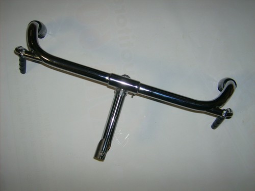 Manubrio cromato ferro bici - ferro,