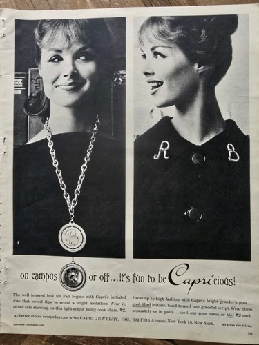 1960 capri iniziale - iniziale, medaglione