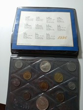 ITALIA 1996 SERIE COMPLETA 11 VALORI DIVISIONALE ZECCA 1000 LIRE MONTALE.