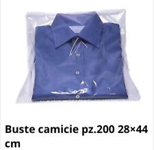200 BUSTE MAGLIE CAMICIE 28 X 44 CM PER LAVANDERIE,TINTORIE E STIRERIE +Qualità