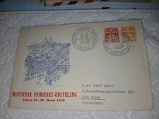 DANIMARCA-(-MARZO-25-1950-)-Esposizione Francobolli Jutland Centrale-CACHETTED-FDC