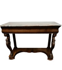 Antica consolle in Legno con Piano in Marmo onice stile classico vintage