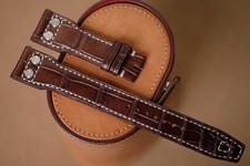 Cinturino in pelle marrone