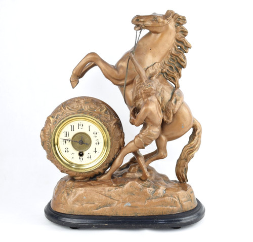 Orologio camino cavallo - camino, "cavallo