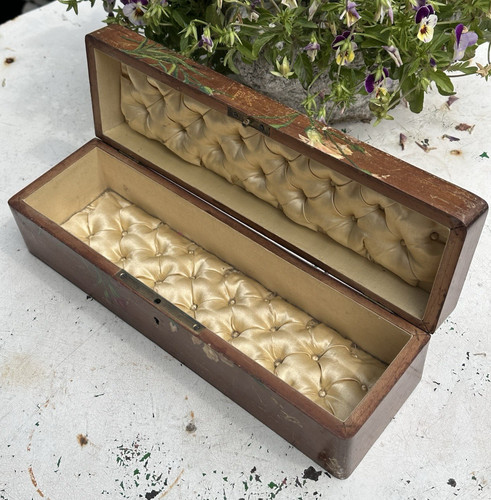 Antica scatola legno - in,