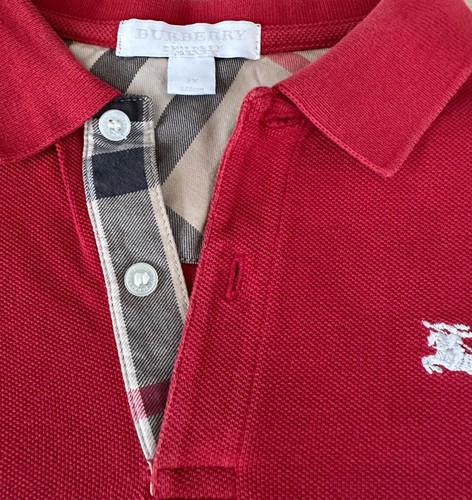 Burberry polo rossa a - -,