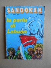 SANDOKAN La Perla di Labuan n°1 1975 edizioni Cassia Roma [G281]