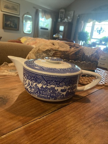 Antica teiera salice blu