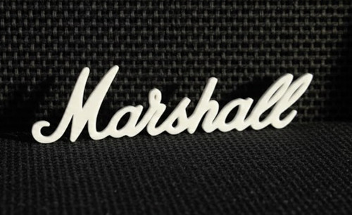 Marshall script logo badge - script,