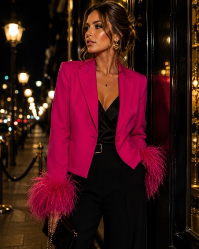 Giacca blazer zara rosa - blazer,