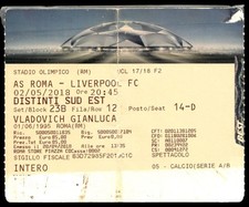 Biglietto AS Roma vs Liverpool FC Champions League 2018 38811
