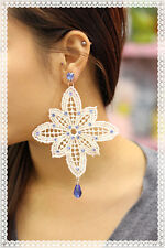 orecchini in pizzo macrame