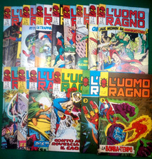 L'UOMO RAGNO SPIDER MAN LOTTO FUMETTI 15 PEZZI EDITORIALE CORNO ITALIANO USATI