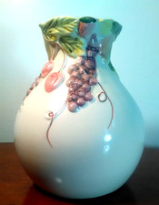 Vaso maiolica ceramica frutta