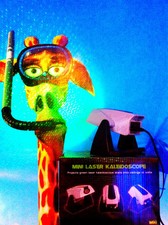 proiettore  laser colore verde effetti rotanti caleidoscopio  novità regolabile