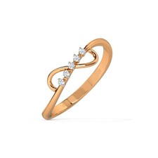 Anello infinito moissanite