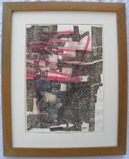 Piero RUGGERI (Torino 1930–Avigliana 2009) Composizione dipinto 35x25 anno 1981