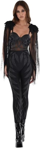 Costume angelo oscuro nero