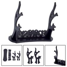 Espositore nero decorativo per spade e pugnali da collezione a casa