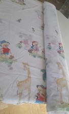 Tenda Al Metro Per cameretta Bianca colorata Orsetti Animali Tessuto Organza