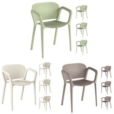 Outsunny Set 4 Sedie da