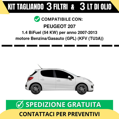Tagliando per peugeot - peugeot, 207
