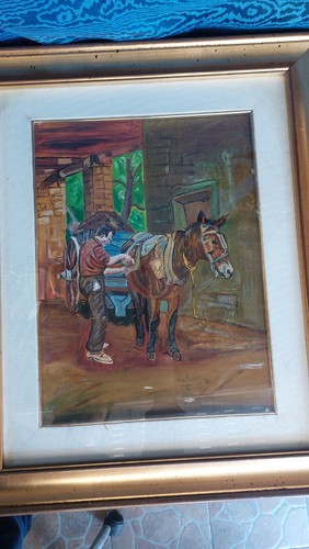 Dipinto firmato olio tela - dipinto,