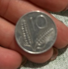 moneta da 10Lire del  1974